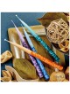 Premium Chanukah Candles - Hand Decorated Multi-Co | Hanukkah | Judaic